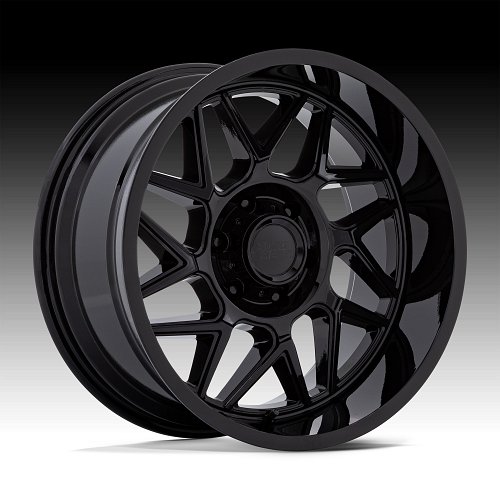 Moto Metal MO812BX Turbine Gloss Black Custom Truck Wheels 1